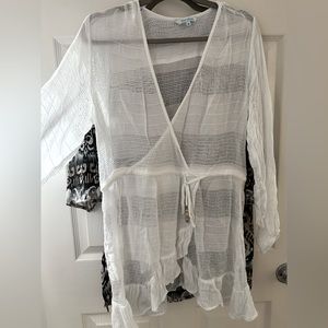 White Swimsuit Coverup